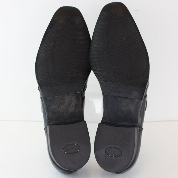 Crockett & Jones Chadwick Black Leather Monk Strap Dress Shoes (8 US) - Picture 9 of 12